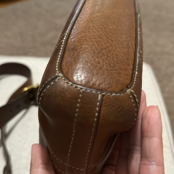 Vintage Coach Chelsea Convertible Strap All Leather Bag-EUC-Cognac Tabacco Brown - Picture 7 of 17